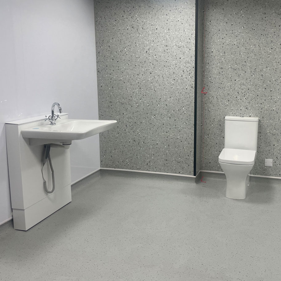 wet room sink toilet